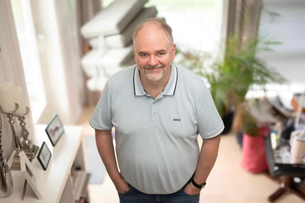 a man standing in a room